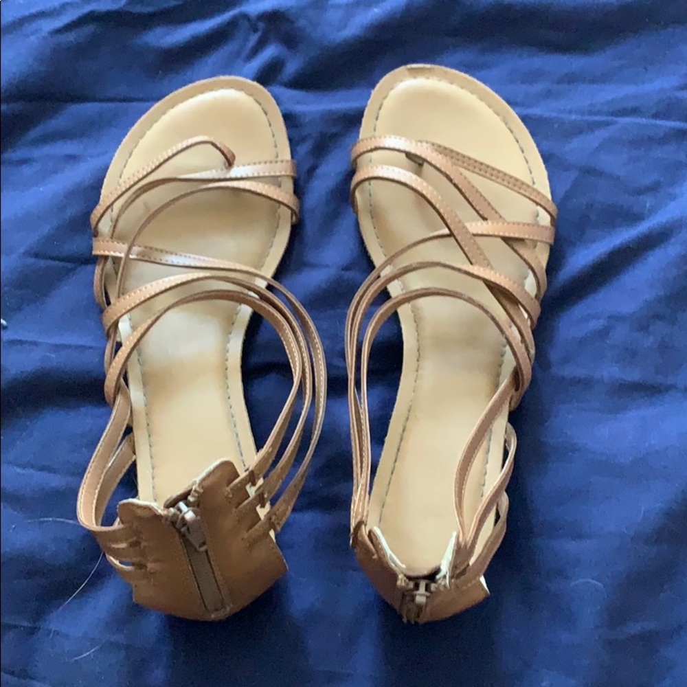 brown sandals